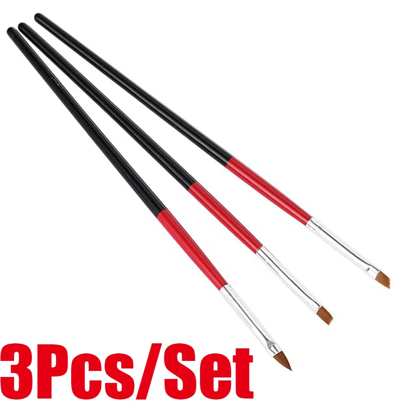 Nail Varnish Brush UV Gel Liquid Powder Carving Pen Manicure Nail Art