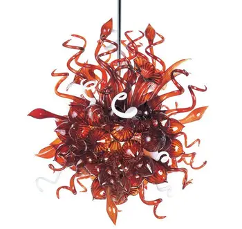 

China Factory-outlet Hand Blown Glass Lustre Glass LED Vintage Chain Chandelier