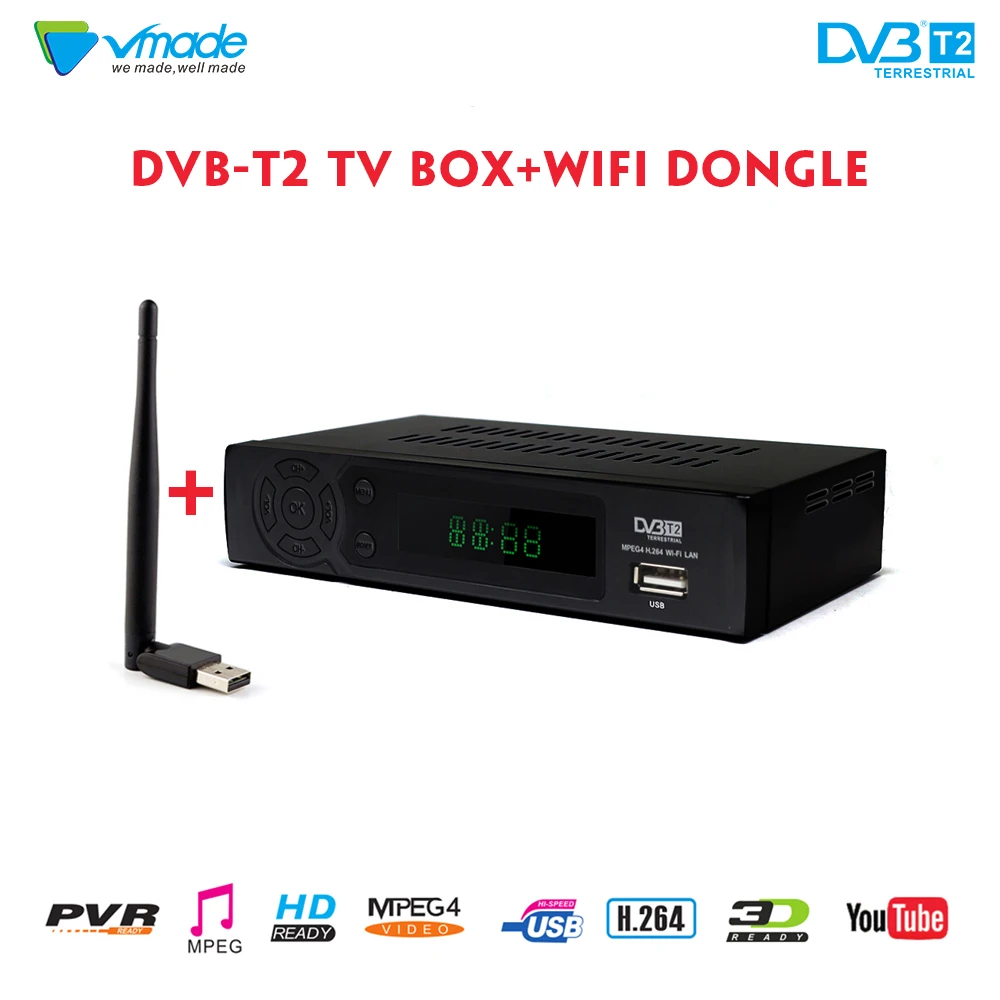 dvb t2 8939+USB WIFI H.264 FULL HD 1080P MPEG2 in terrestrial receiver