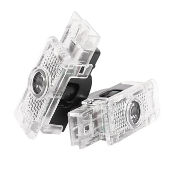

2Pcs LED 3D Car Door Light Logo Projector Decorative Lamp For Mercedes Benz W203 W209 W240 R171 R199 Coupe CLK C SLK SLR Class