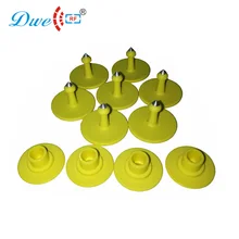  Free shipping 10 sets/lot ISO 18000 6C 860-960mhz long range UHF RFID Animal ear Tag for cow/cattle/pig/sheep                  