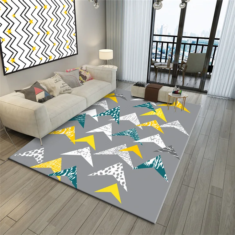 RULDGEE Printing 3D Carpet Home Outdoors Alfombra Picnic Mat Polyester Fiber Living Room Floor Area Rug Bathroom Decorative Pad