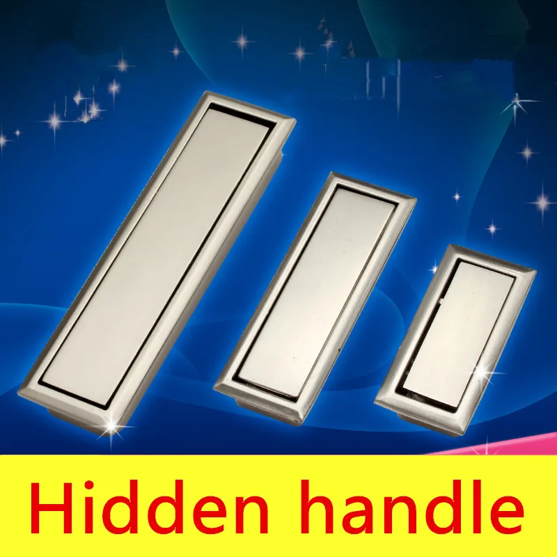 Concealed hidden handle / drawer door modern dark cabinet doorknob pull large trumpet | Обустройство дома