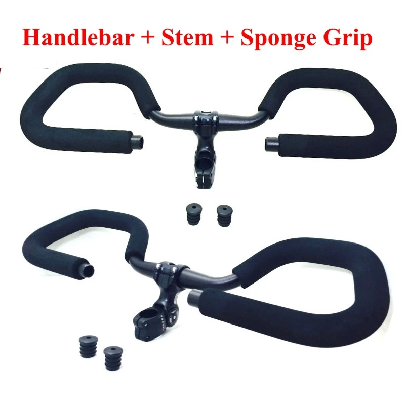 

Bicycle Aluminum Alloy Butterfly Handlebar 31.8mtb Road Mountain Bike handlebars fixies Sponge Handle bar stem bicicleta parts
