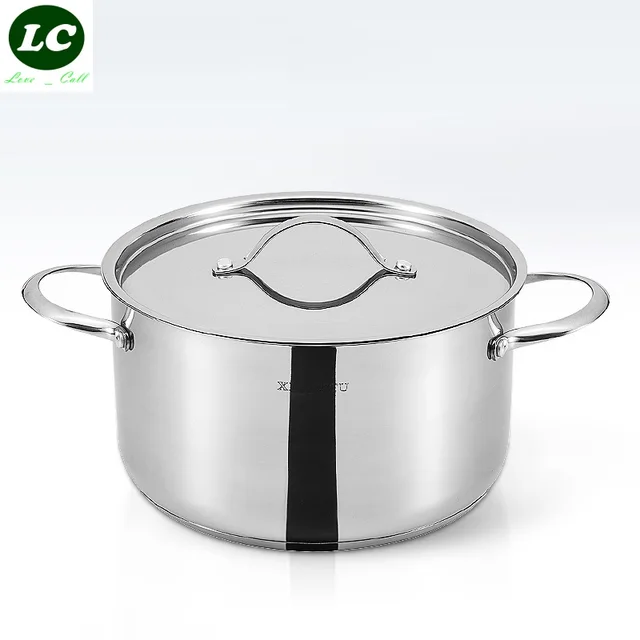 Casserole Inox 18/10 Cuisson Ragoût Pot Soupe Pot de haute qualité En Acier Inoxydable