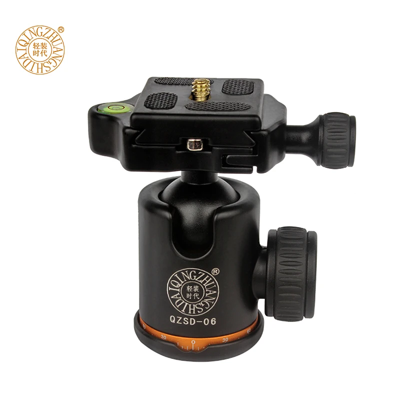 QZSD Q 06 360 Degree Rotated Professional Panoramic Gimbal Tripod Ball