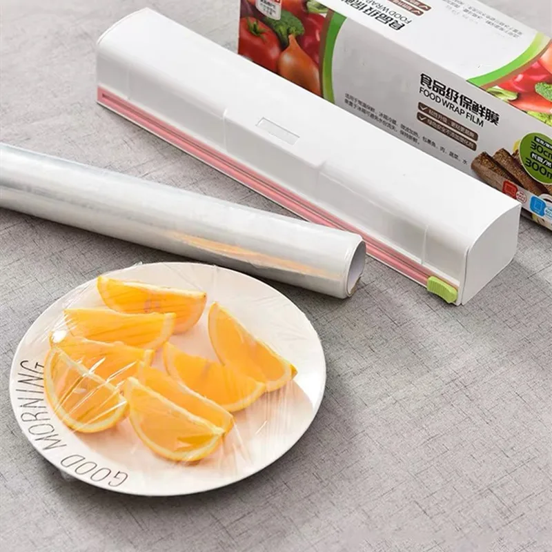 20cm30cm Cling Film Knife Sliding Blade Food Grade ABS Kitchen Tool Foil And Cling Film Wrap Dispenser Cutter For Food Film (3)