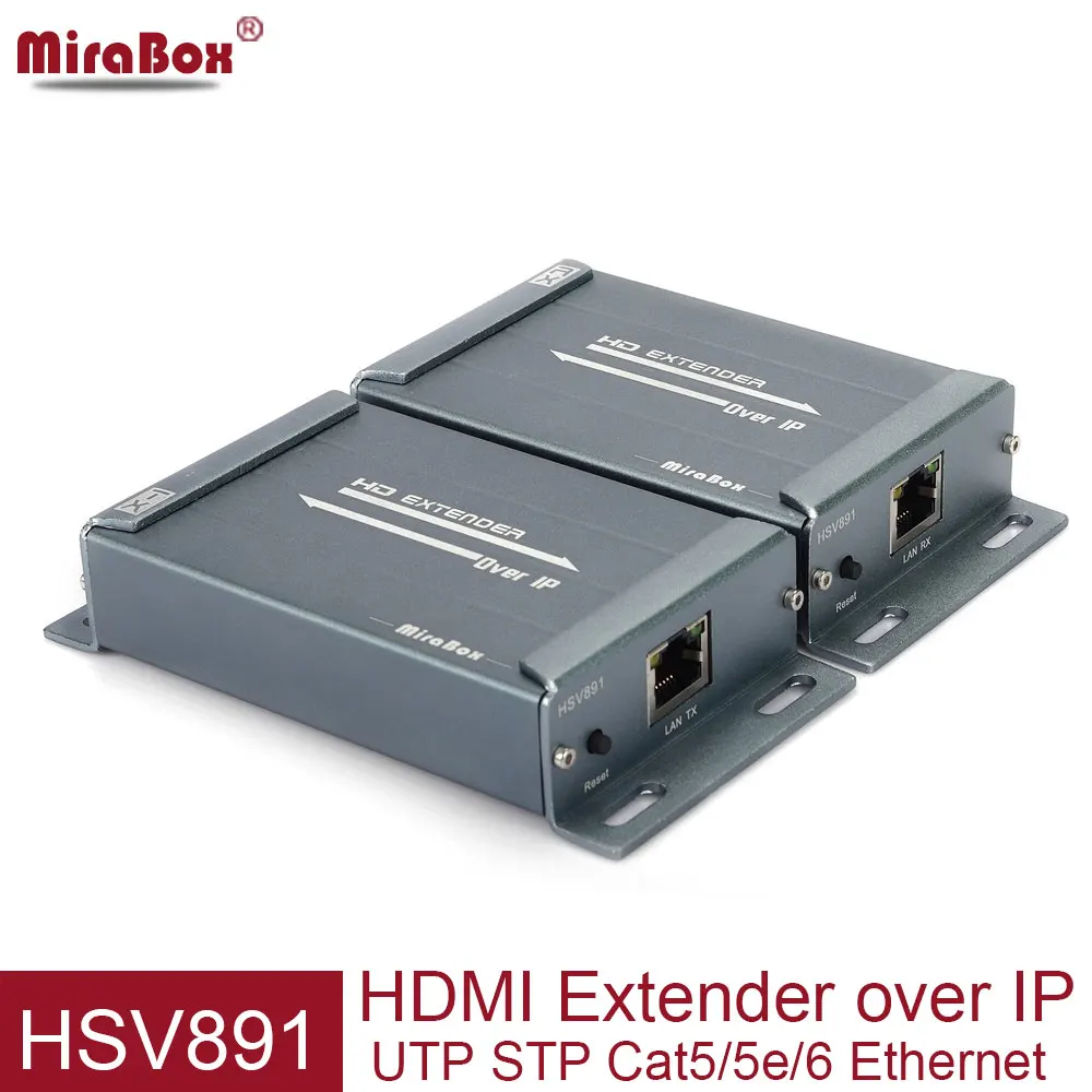 MiraBox HSV891 HDMI удлинитель по TCP IP 150 м FUll HD 1080P через UTP STP Cat5/5e/Cat6 Rj45 HDMI передатчик и приемник