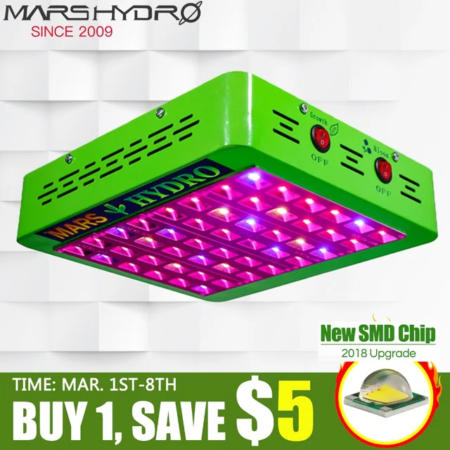 Mars Hydro Reflector 240w Led Grow Light Full Spectrum Veg Bloom