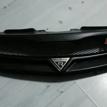 2009-2013 для KIA Forte полимерное волокно матовый черный Автомобильный передний бампер сетчатая решетка Вокруг отделки гоночных грилей 1 шт