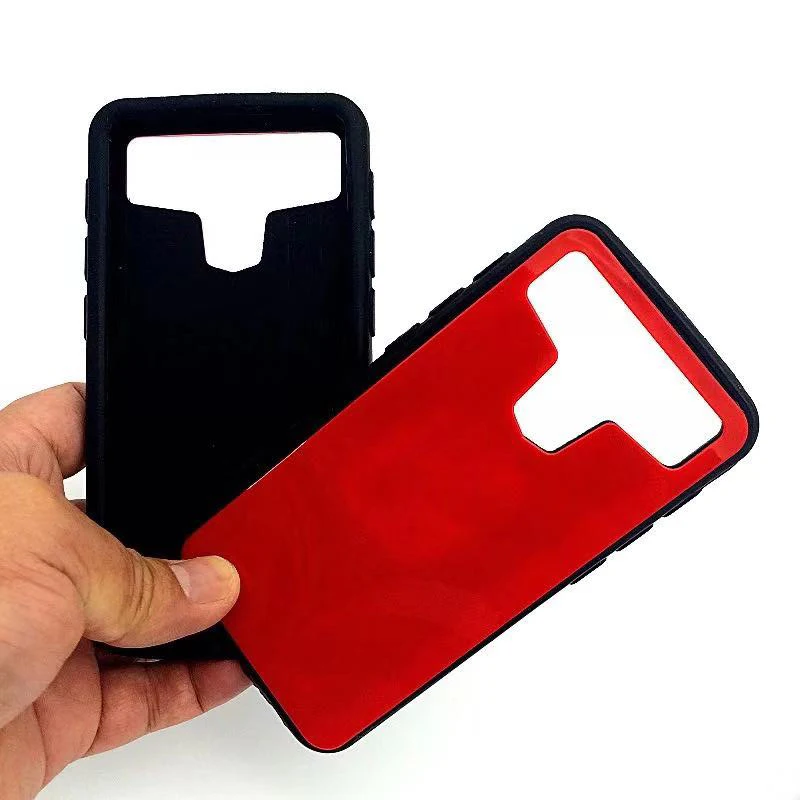 Universal smart magnet holder silicone window gloss pc back mirror glass design mobile phone cover case-12