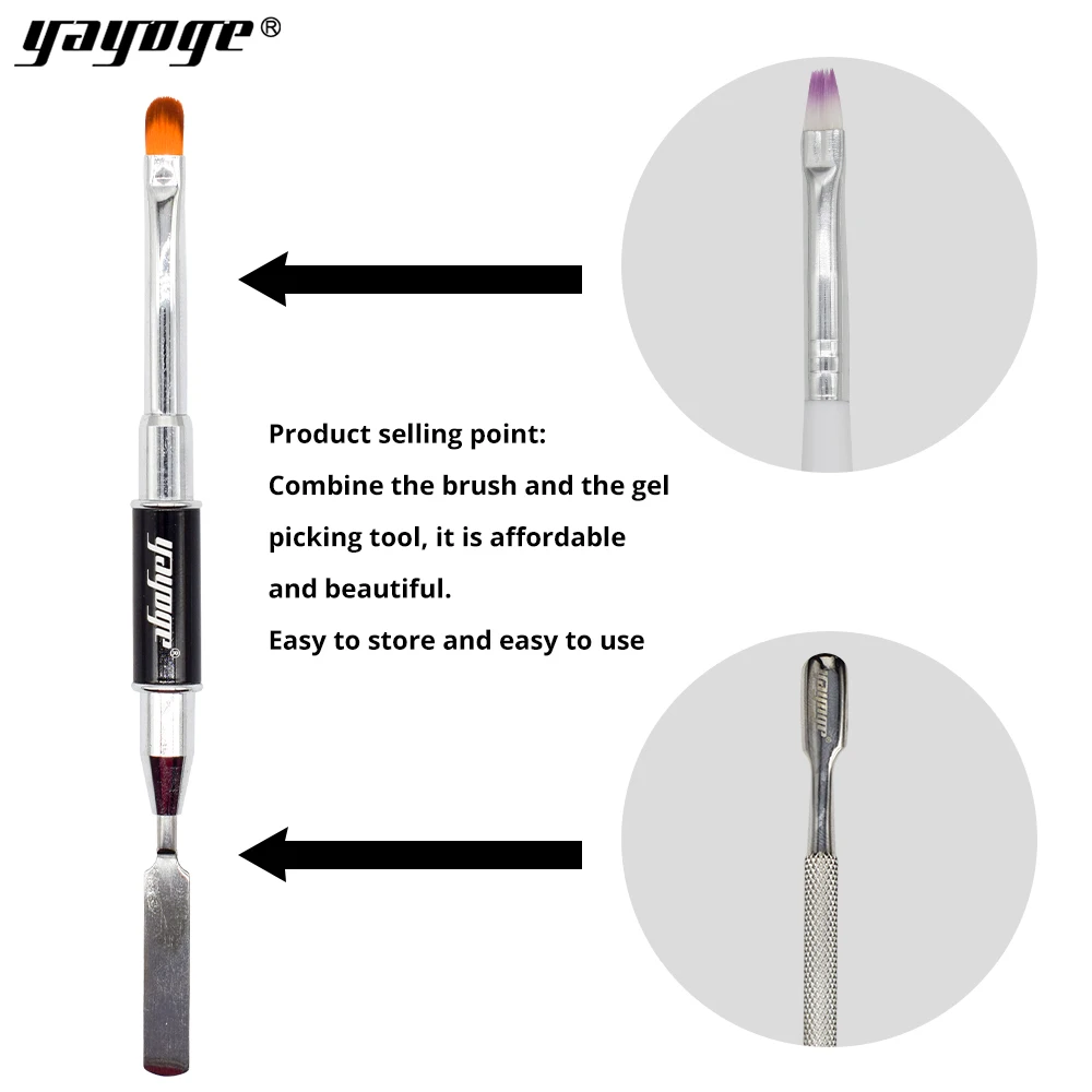 double-use pen Yayoge полигель набор Декоративный Лак для ногтей УФ-гель лак для наращивания ногтей набор гель-лака быстрое строительство строительный полигель - Цвет: double-use pen