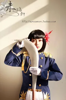

Axis Powers Hetalia Honda Sakura Cosplay Costume Japan Female Uniform for party