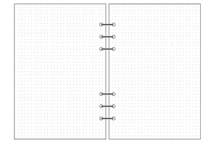 Блокнот с 6 отверстиями, сменные листы, A5, A6, A7, ежедневник, спираль, внутренние страницы, аксессуары для дневника