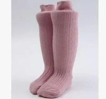 Носки для малышей гольфы для новорожденных, для малышей хлопковые однотонные носки для маленького мальчика/девочки, детские гетры, длинные носки для новорожденных - Цвет: pink