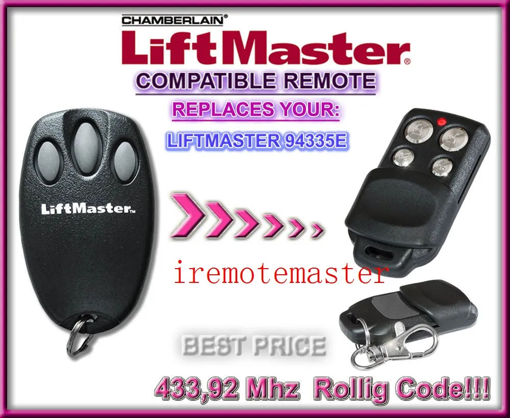 2pcs 2018 New Garage Door Remote Replacement For Liftmaster 94335e