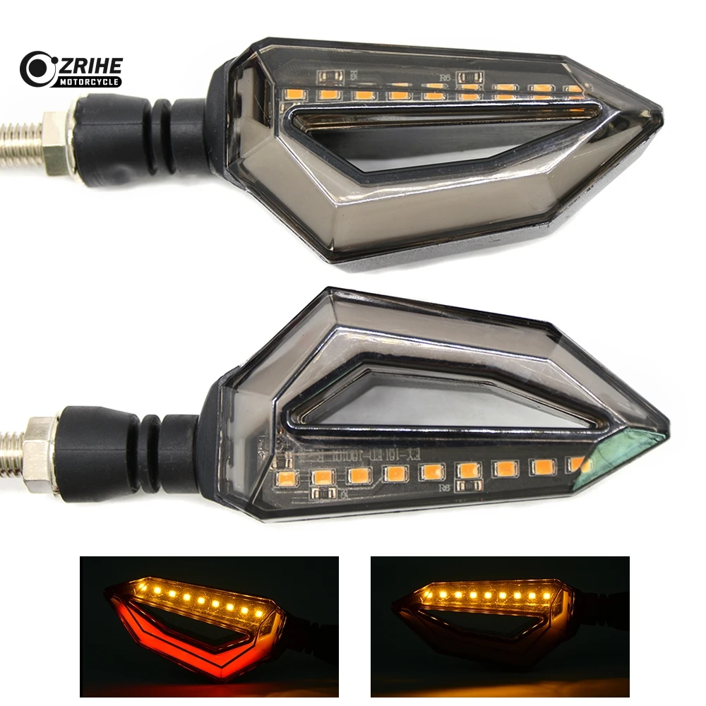 

For SUZUKI GSR 600 750 1000 GSR600 GSR750 GSR1000 Motorcycle Parts Turn Signals Light Black Amber 12 LED Tail Lights
