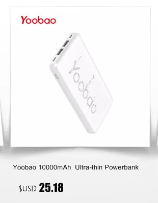 Yoobao M16 16000 мАч павер банк портативная зарядка устройство 2 USB быстрое зарядное устройство портативное Внешнее зарядное устройство для Xiaomi Mi iPhone