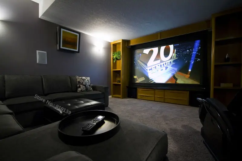 Motorized Tab-tension projection screen pic 27