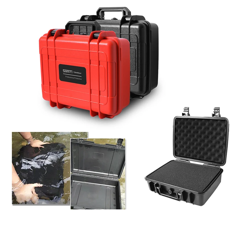 

275*230*100mm Protective Toolbox Plastic Tool Case Safety Instrument Tool Box Sealed Equipment Tool Box Shockproof With Logo