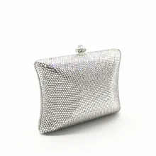 XIYUAN Марка золото/серебро кристалл кошелек Для женщин подарок ужин для торжеств вечерние сумки Дамы Алмазный Свадебная Ежедневные клатчи вечерние кошельки