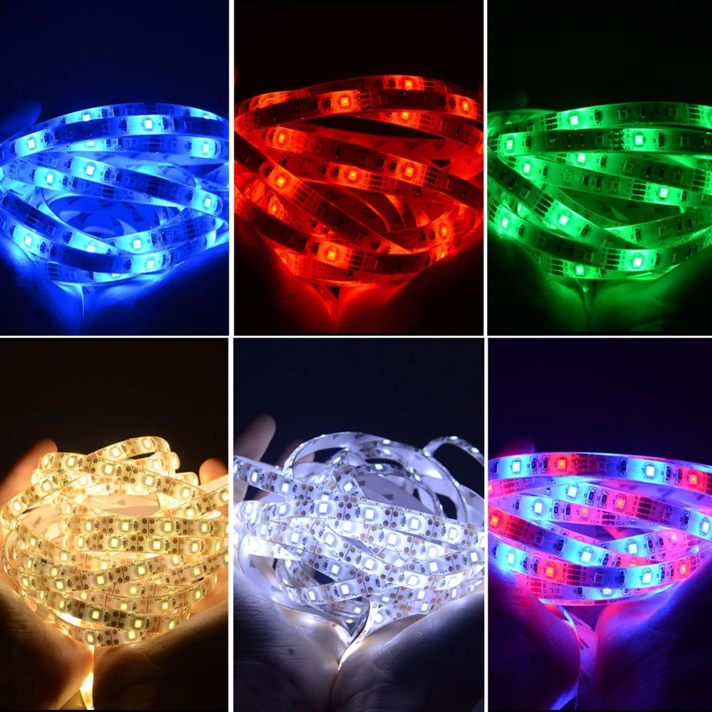 Лента светодиодная Foxanon 5 в пост. Тока 2835 RGB 0 м 1 2 3 м|led strip 2835|usb led stripstrip |