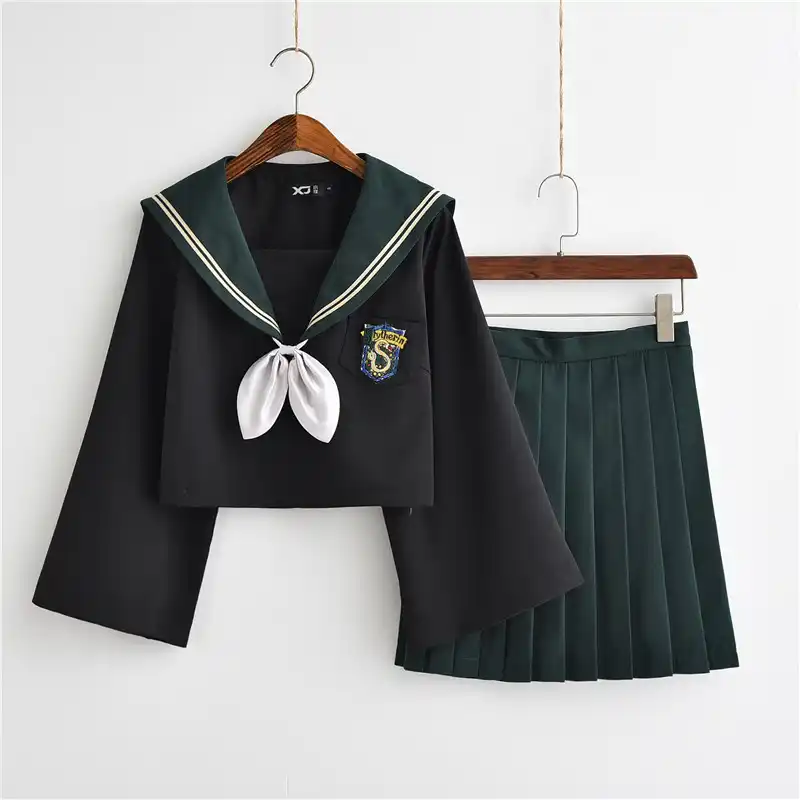 新日本 Jk 制服ハリーポッターカレッジスタイル長袖セーラースーツ女の子ノベルティ学校制服コスプレセット 学生服 Aliexpress