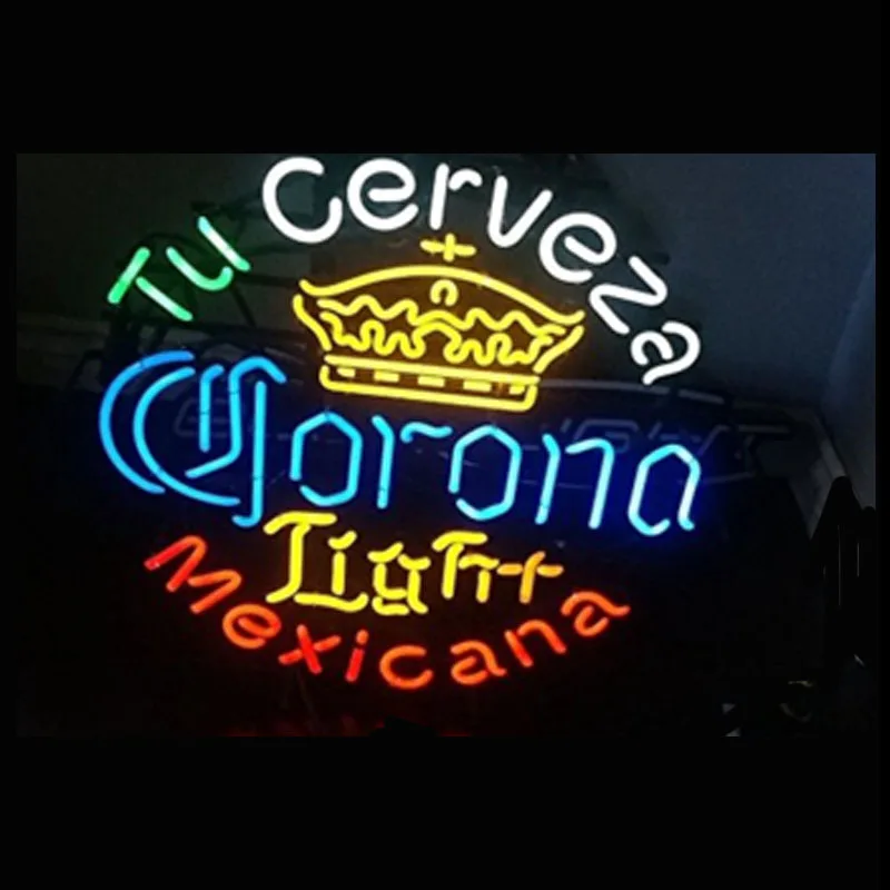 Corona Mexico CE Neon Sign Lamp Fairy lights real Block Neon sign Lamp