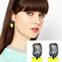 Новые европейские и американские флуоресцентные цвета преувеличенные серьги ювелирные изделия оптом 24 шт/партия