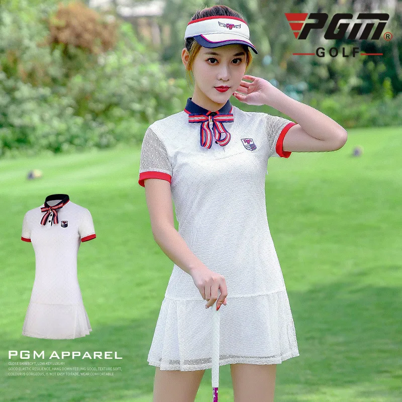 

PGM Golf Dress Women's Dress Summer Women's Dress Breathable Mesh