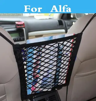 

Car organizer Seat Back Storage Mesh Net Bag Luggage Holder Pocket For Alfa Romeo Disco Volante Giulietta GT GTV MiTo Spider