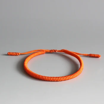 

Original Tibetan Buddhist Blessed Good Luck Knots Rope Bracelets Handmade Size Adjustable Buddhism Braided Bangle For Women Men
