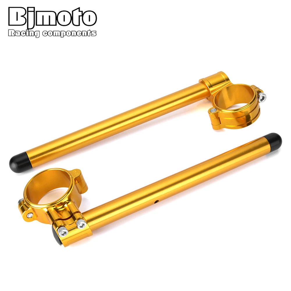 

BJMOTO 55MM S1000 RR Motorcycle Riser Clip on Handlebar 7/8" 22mm Tube Fork Clip-On Grips For BMW S1000RR S1000R HP4 2009-2016