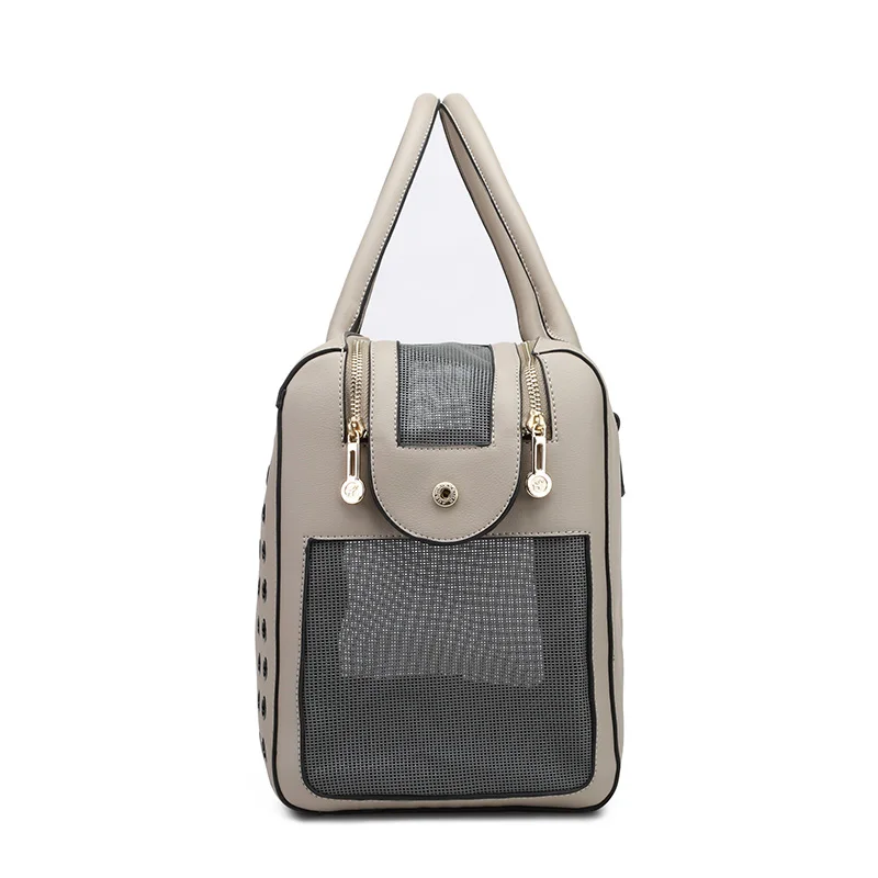  Luxury Small Pet Cat Dog Travel Carrier Tote Bag Outdoor Foldable Portable Yorkie Dog Transport Box