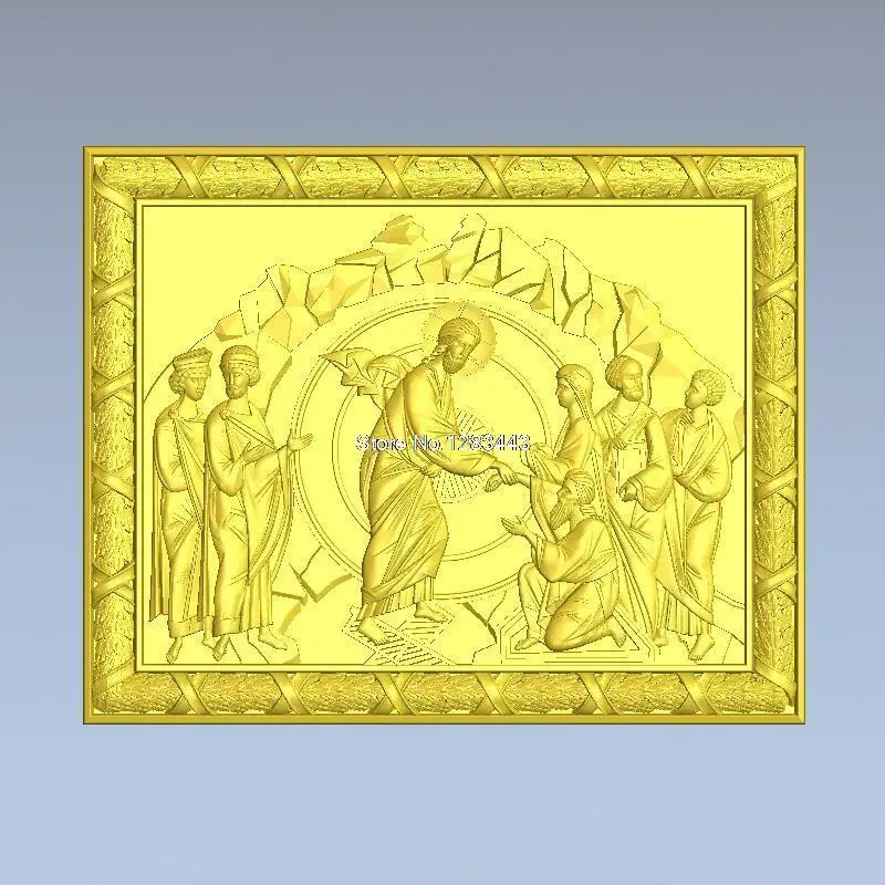 

High quality New 3D model for cnc 3D carved figure sculpture machine in STL file format Resurrection of Jesus