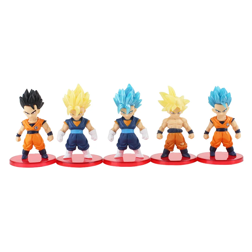21pcs//lot Dragon Ball Super Saiyan God Action Figure Ultra Instinct Model Toys