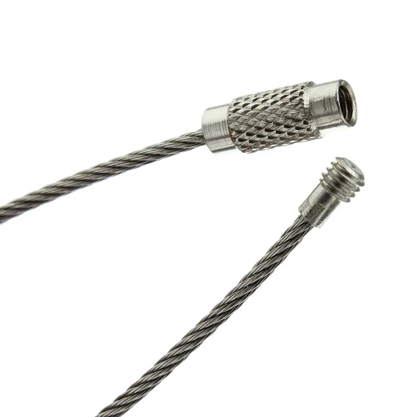 1pcs Stainless Steel Screw Locking Wire Keychain Cablein Key Rings