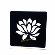 Красота боди-арт Цветок лотоса трафареты для татуировок хной Женщины Макияж советы Аэрограф Painitng татуировки шаблон инструменты для приготовления пасты