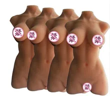 2016 latest luxury silicon torso sex dolls large size half body 3d solid love dolls, sex toys for men, vagina anal sex