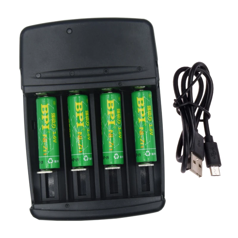 

4 Slots smart USB battery charger A AA AAA AAAA C D N SC nizn battery charger aa aaa charger ni-zn