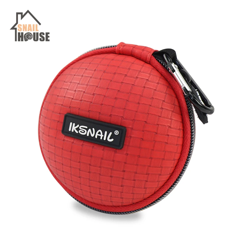 

Snailhouse Colorful Earphone Bags Portable Hold Case Round Storage Carrying Hard Bag Box For Earphone Headphone
