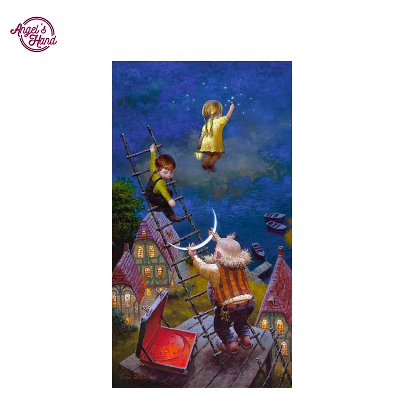ANGEL'S HAND childhood life 100% Full DIY 5D Diamond Painting Cross Stitch Embroidery Patterns rhinestones Mosai | Дом и сад