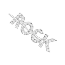 SLJELY, 1 шт., 925 пробы, серебряные, с буквенным принтом, рок, серьги, микро проложенный кубический цирконий, камни для женщин, девушек, модные, вечерние, ювелирные изделия