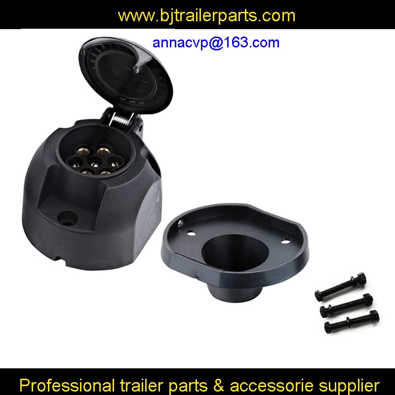 7 PIN TRAILER FEMALE SOCKET PLASTIC TRAILER CONNECTORS 3SET