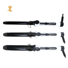 Легко использовать кудрявые волосы железа заводская цена высокого качества ЖК-дисплей с зажимом и подставкой щипцы для завивки волос