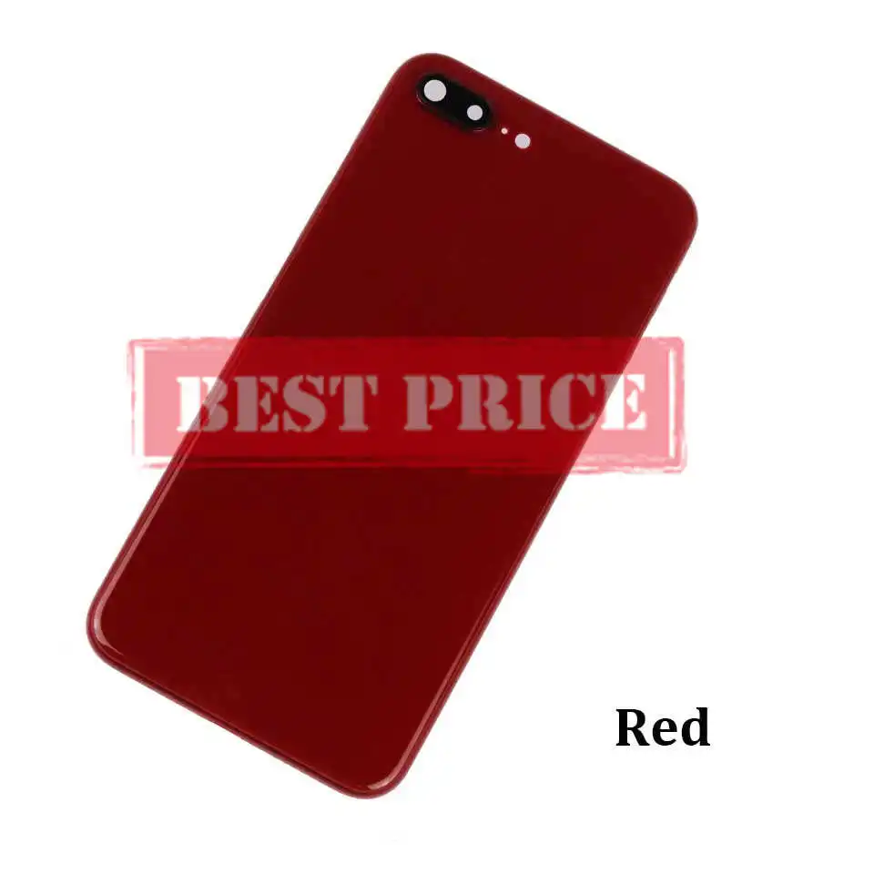 Высококачественный задний Чехол для iphone 8 8G 8 Plus 8 Plus X корпус крышка батареи задняя дверь Шасси рамка+ держатель батареи+ чехол - Цвет: 8Plus Red