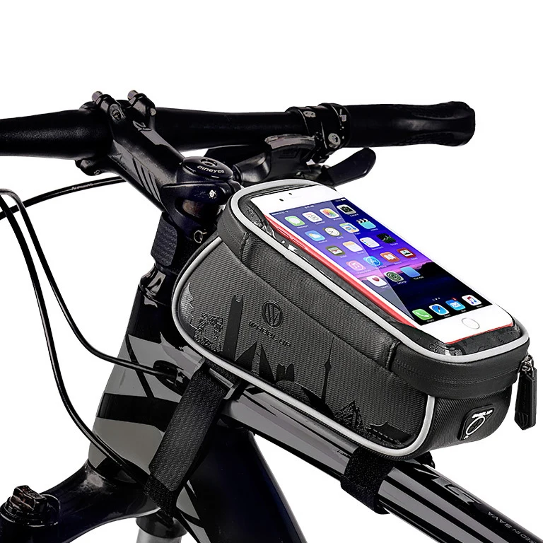  Tour Bike Holder Waterproof Touch Screen Cycling Top Front Tube Frame Bags 6.0 Phone Bag Bicycle Ac