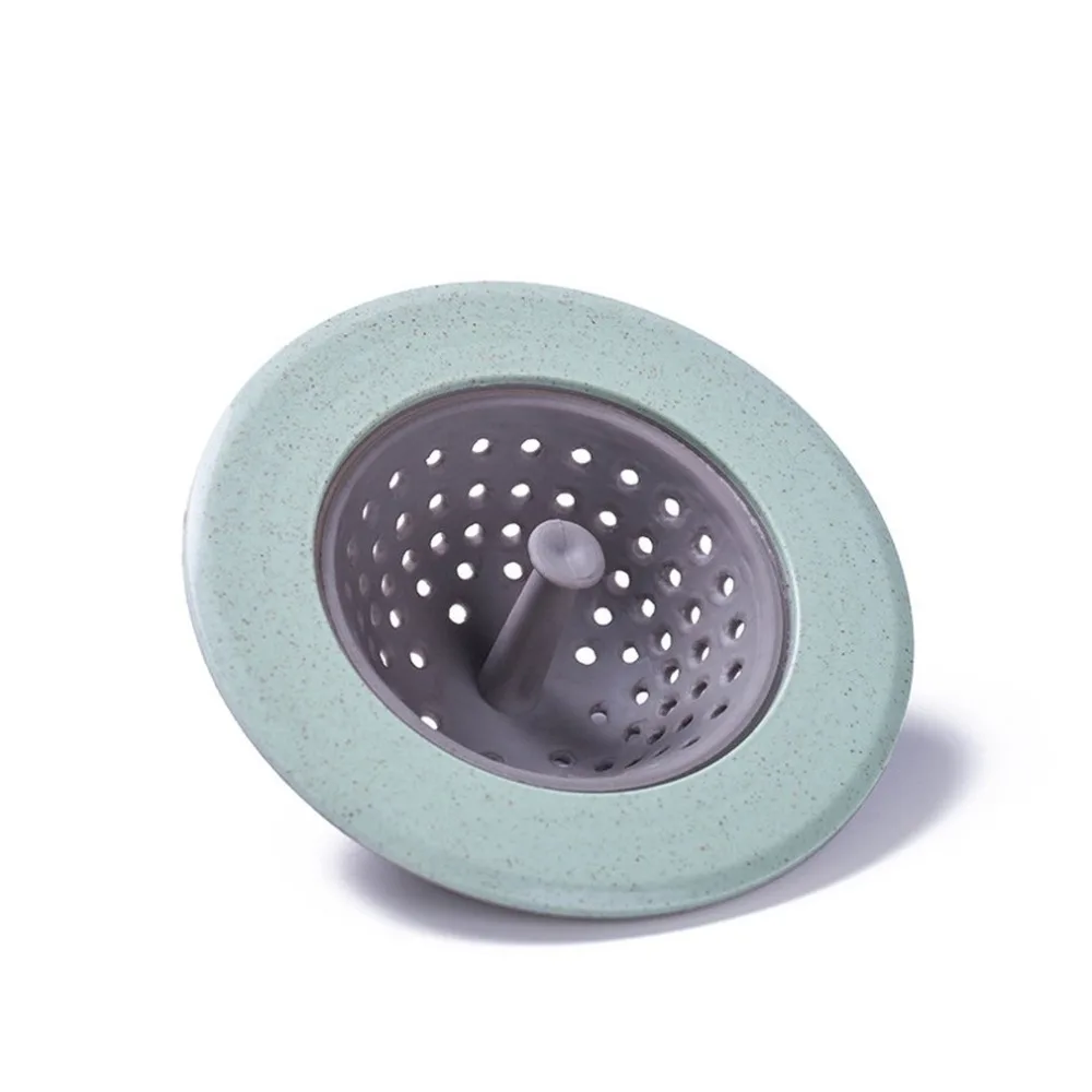 Круглый Слив для пола крышка фильтр для воды фильтр для волос ситечко пробка для кухни силиконовая раковина ванная комната анти-Блокировка