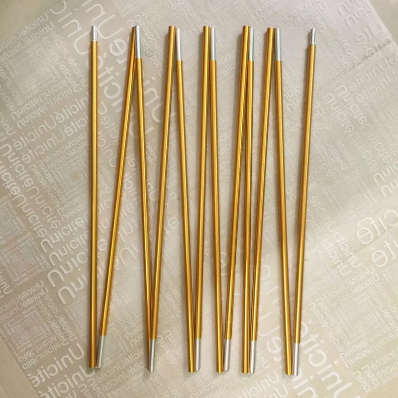 Camping Tent Pole 11-Folded Rod 8.5mm 3.6m 4.05m 4.42m High-Strength Aluminum Tent Pole Camping Equipment Tents Hiking 1 PC