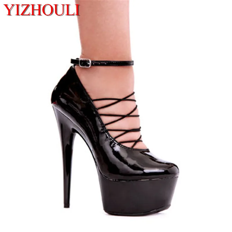 

New Arrival Fashionable Ankle-Strap Platforms Women Sexy 15cm High Heel Shoes, Wedding / Dance Shoes, 3 Colours,